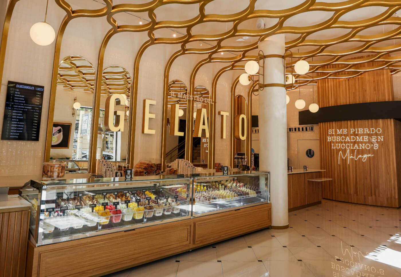 Imagen de la heladería argentina Lucciano´s  en Málaga