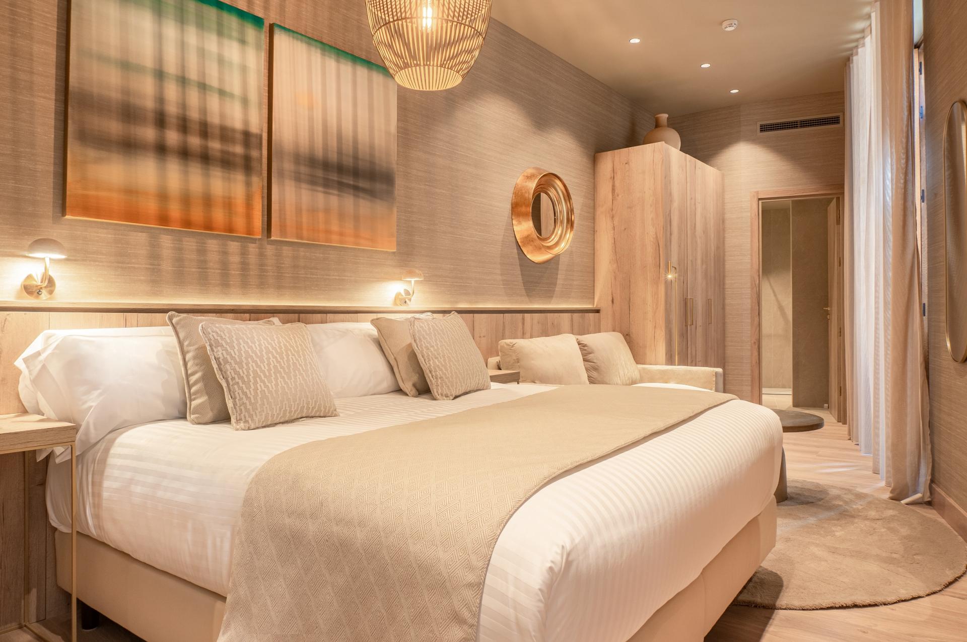 Habitación del antiguo palacete de València que ahora forma parte del hotel The Valentia