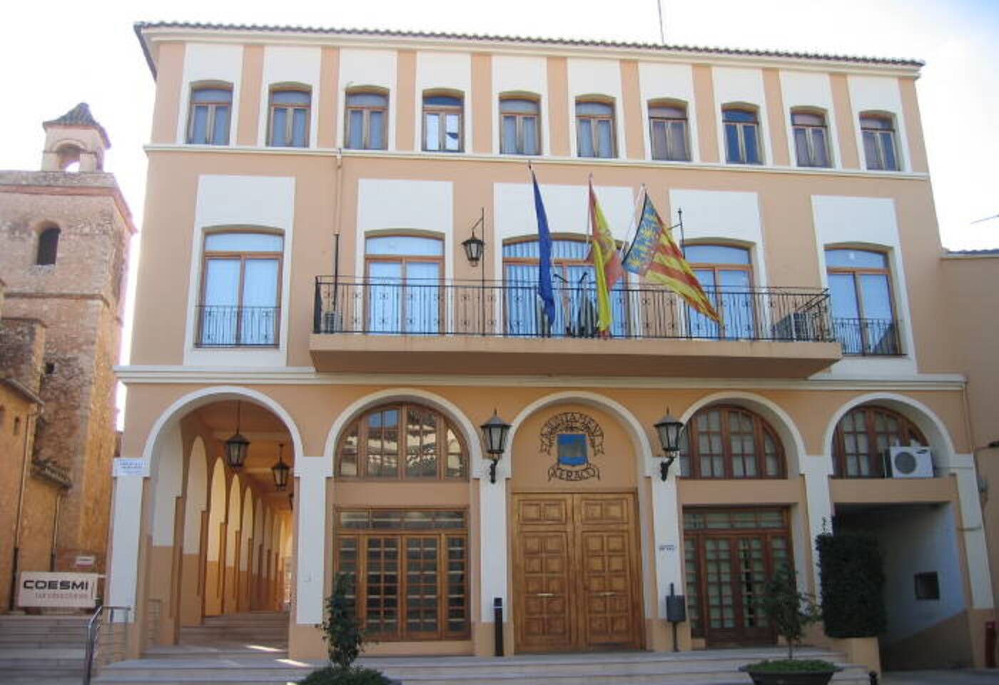 Fachada del Ayuntamiento de Xeraco. Imagen: Ajuntament de Xeraco Fachada del Ayuntamiento de Xeraco. Imagen: Ajuntament de Xeraco
