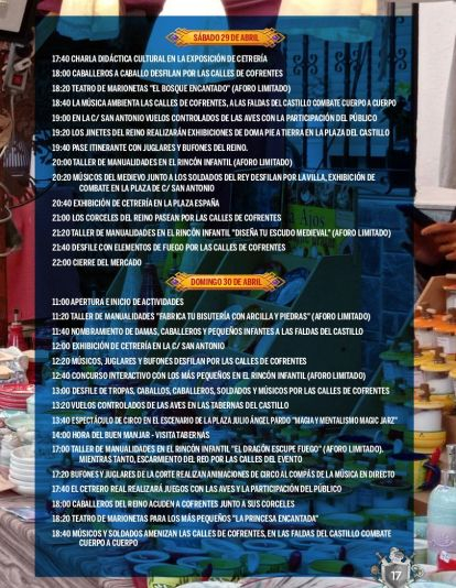 Programación del Mercado Medieval Programación del Mercado Medieval