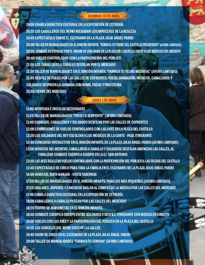 Programación del Mercado Medieval Programación del Mercado Medieval