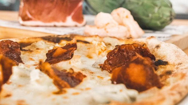 Una de les pizzes al Il Cortile. Seleccionada del Facebook de Il Cortile