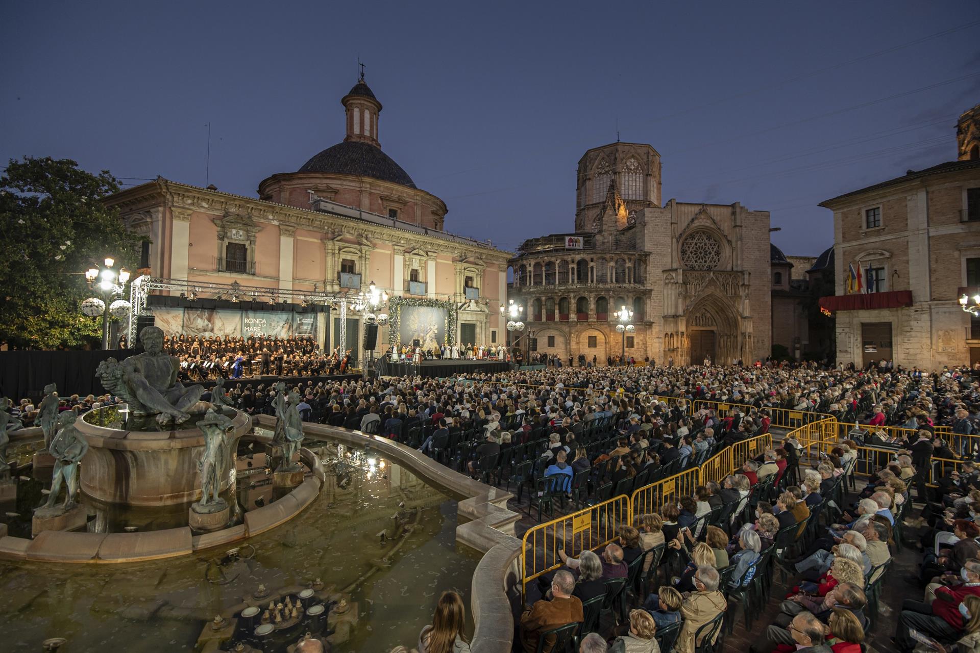 Edición anterior del concierto de la Ronda a la Mare de Déu. Imagen: Fundación Bancaja