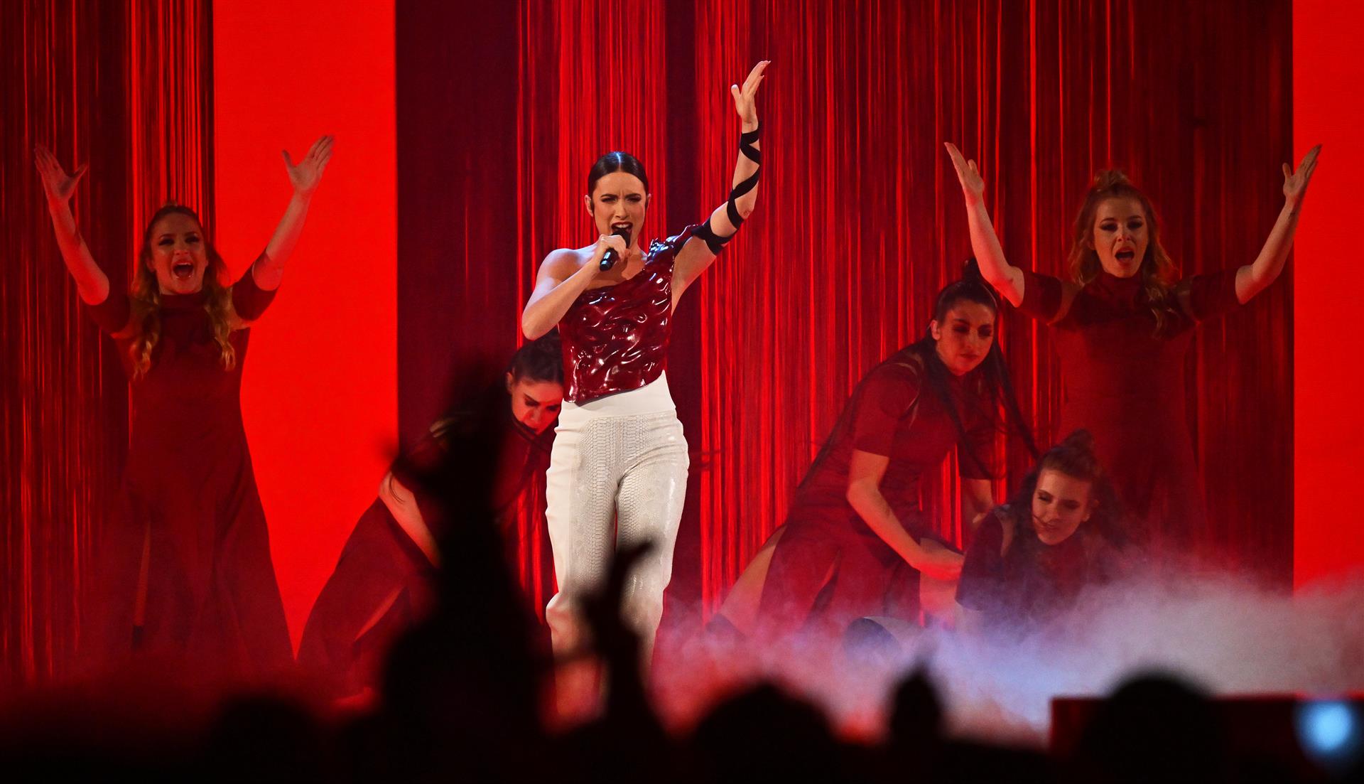 Actuació de Blanca Paloma a Eurovisión 2023. Imatge de Peter Kneffel   Dpa