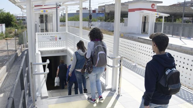 Nuevo paso inferior de Metrovalencia en Paiporta