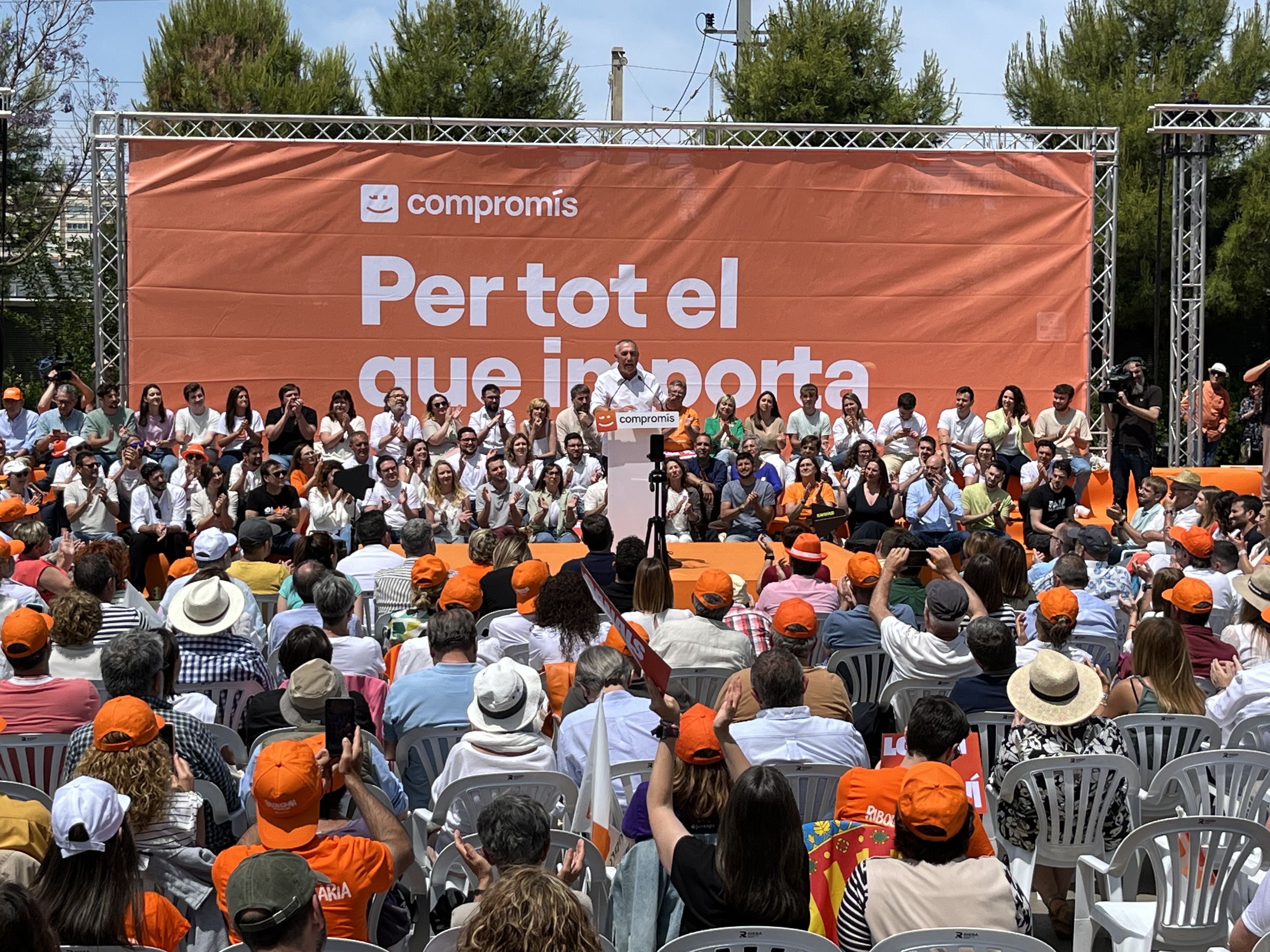 Joan Baldoví, a l'acte central de campanya de Compromís