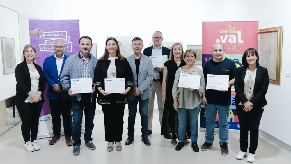 Guanyadors dels II Premis 'd’Ús del Valencià’ al comerç local de Catarroja