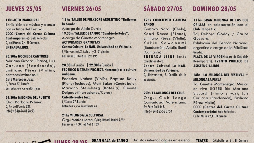 Cartel festival de tango Cartel festival de tango