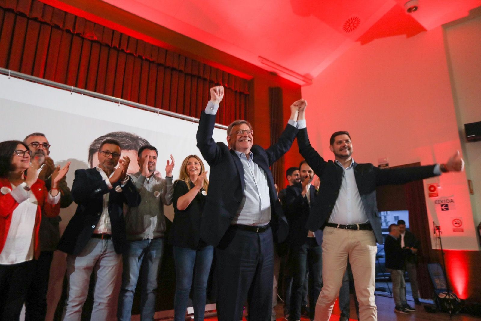 Ximo Puig en un acto de campaña en Gandía.