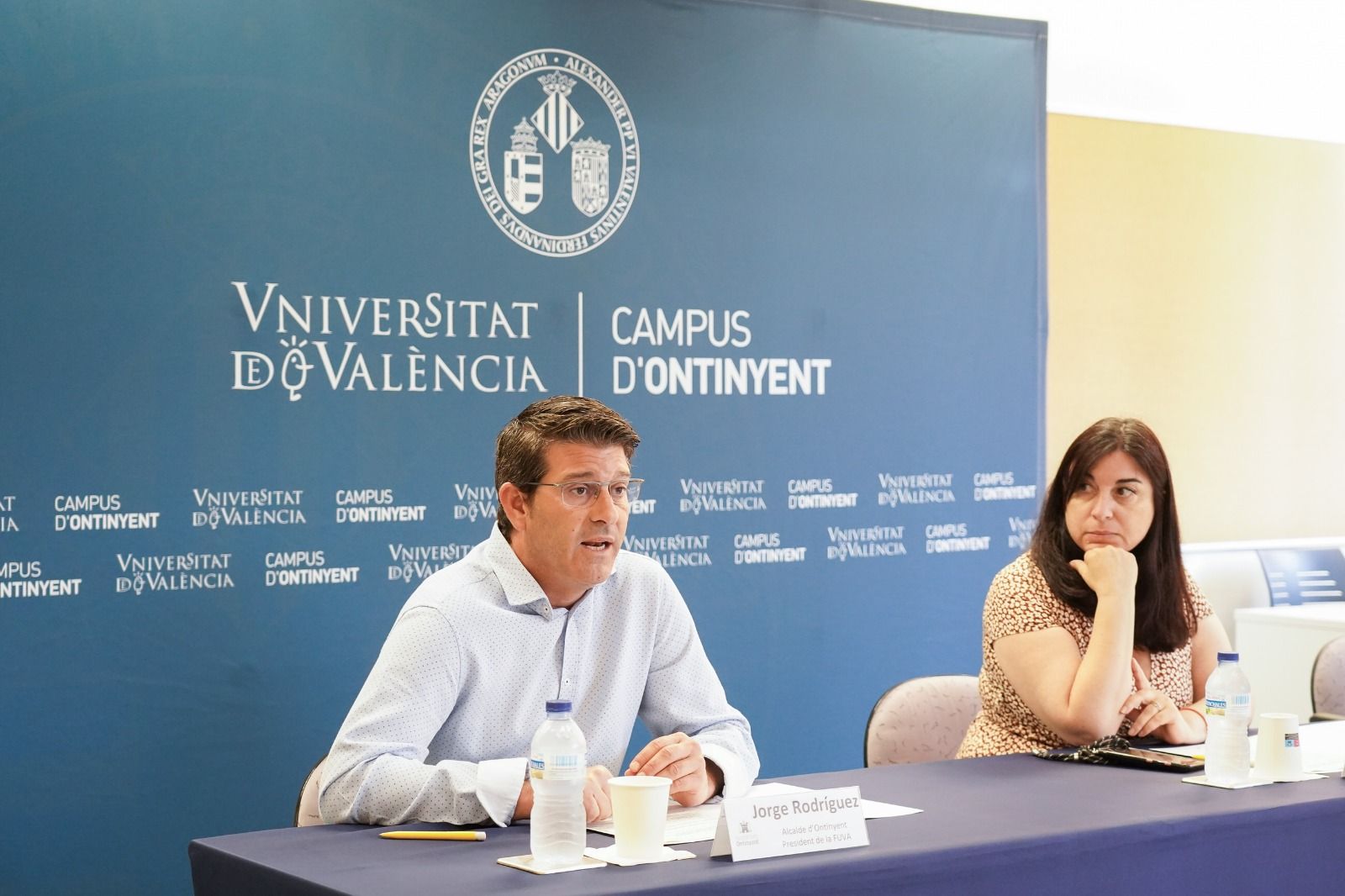 El president de la Fundació Campus Ontinyent i alcalde de la ciutat, Jorge Rodríguez