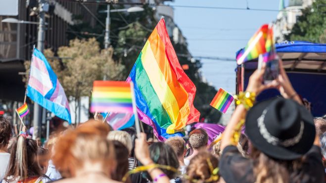 Una marcha del Orgullo LGTBI