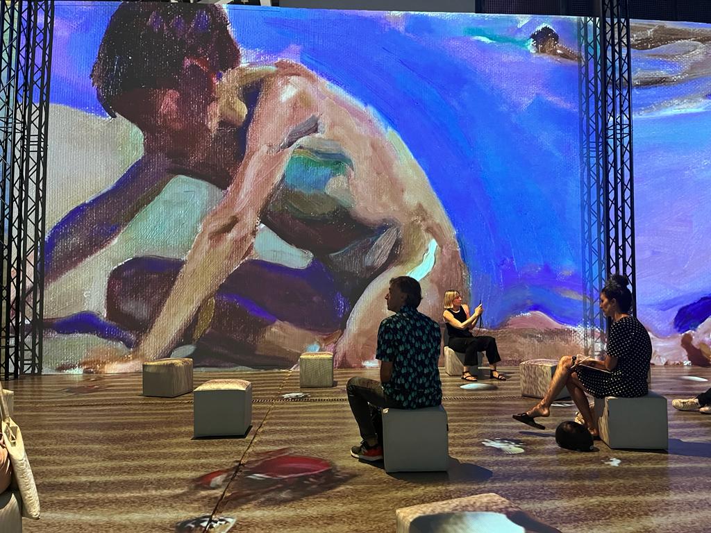 Sala de projeccions de l'exposició