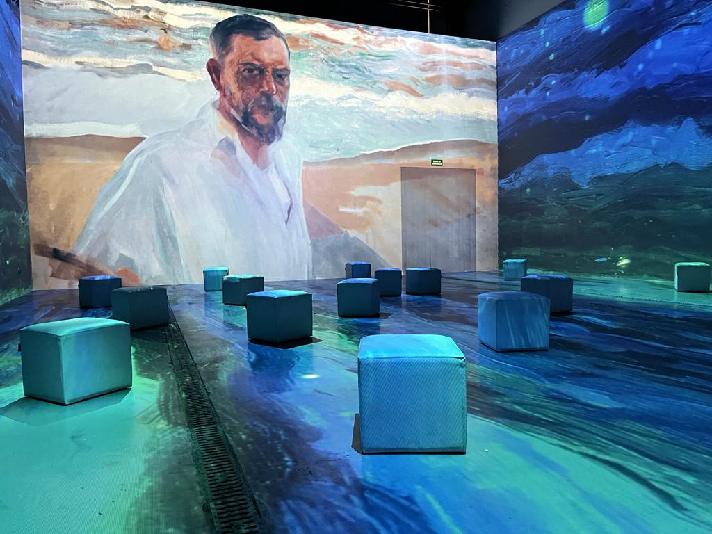 Sala de projeccions de l'exposició