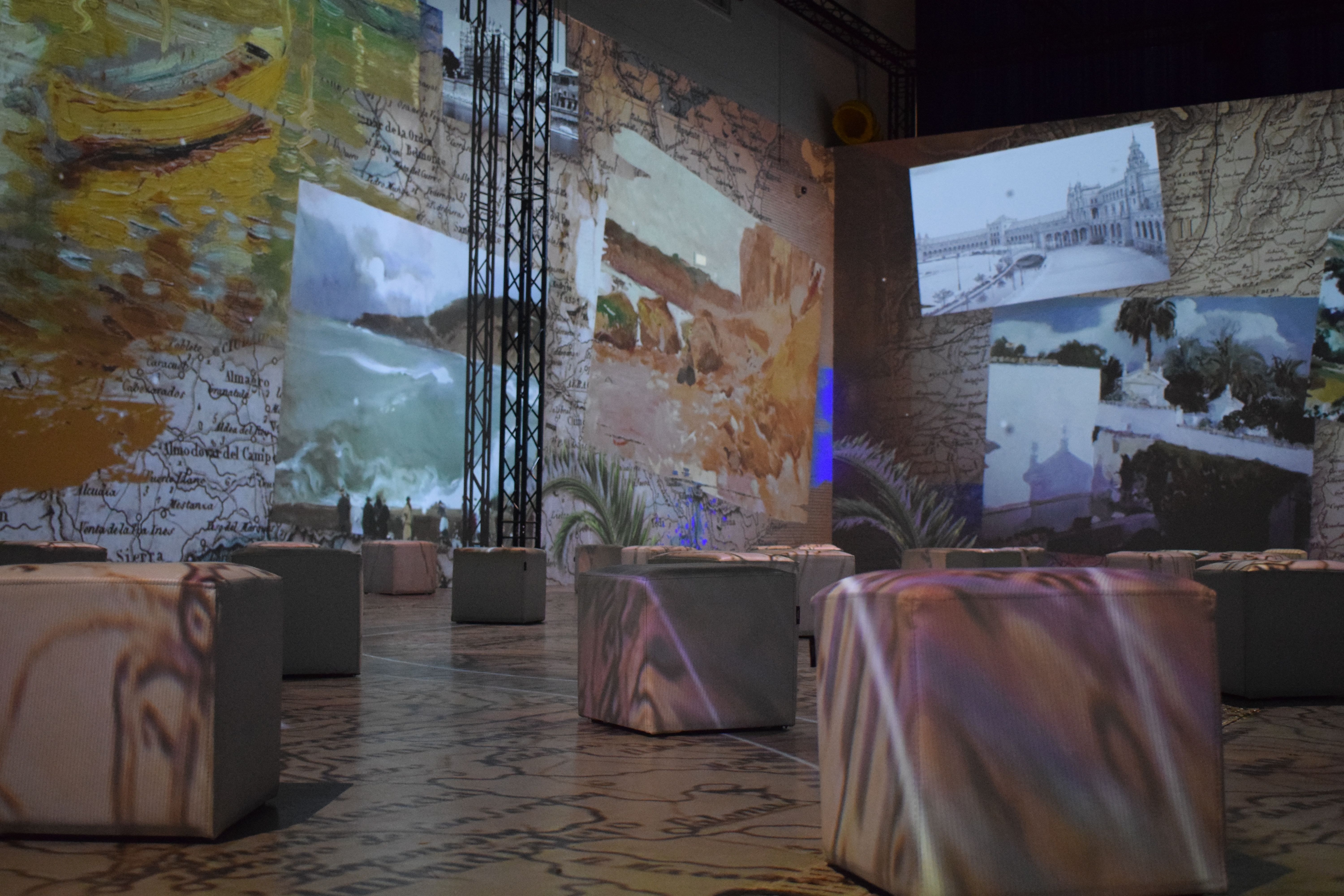 Sala de projeccions de l'exposició