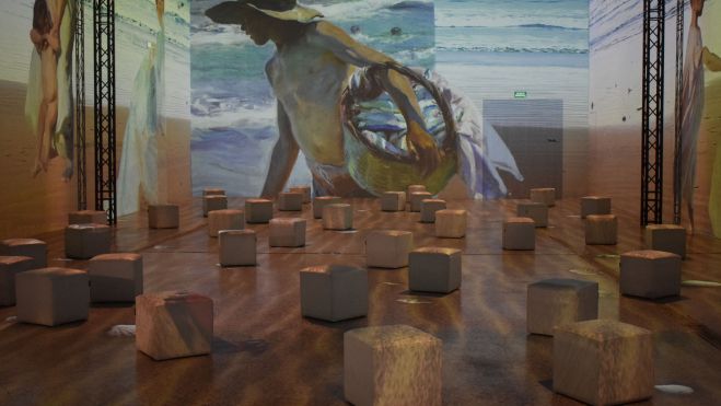 Sala de projeccions de l'exposició