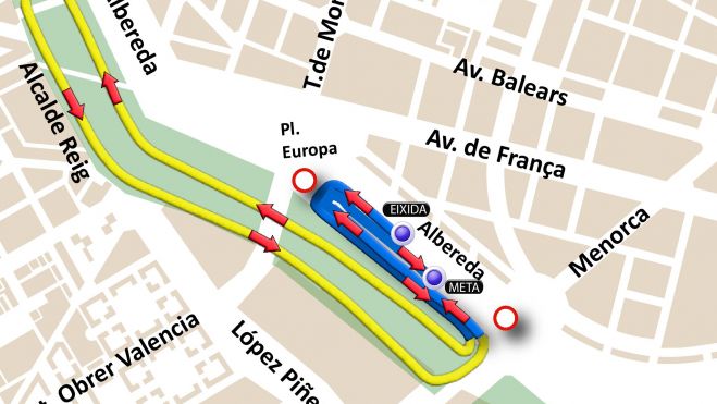 Cortes de tráfico en València por la carrera "Ponle freno"