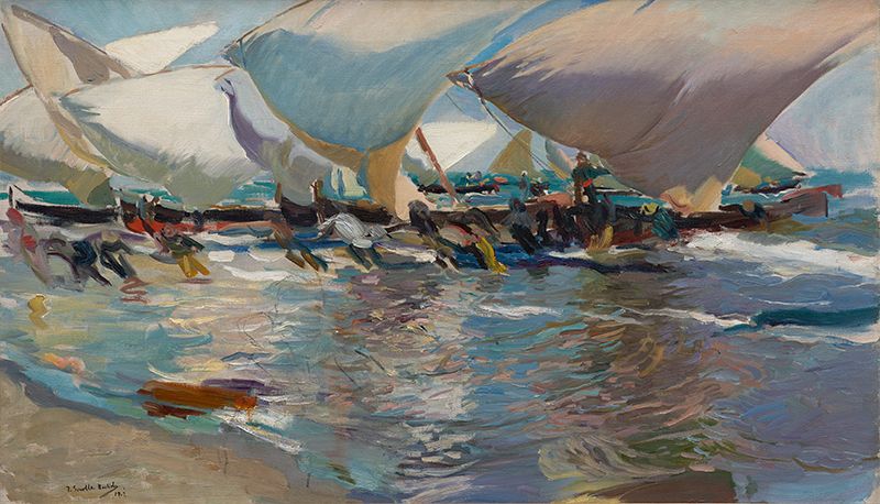 L'obra de Joaquín Sorolla "Playa de València" (1902) pertanyent a la Col·lecció Masaveu de la Fundació María Cristina Masaveu Peterson.
