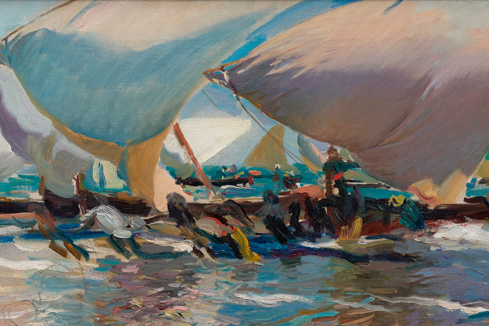 La obra de Joaquín Sorolla "Playa de Valencia" (1902) perteneciente a la Colección Masaveu de la Fundación María Cristina Masaveu Peterson.