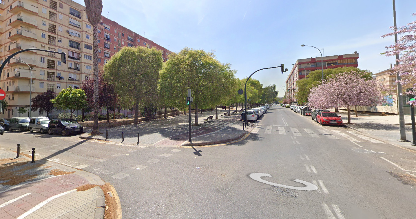 Carril bici del carrer Just Ramírez de València