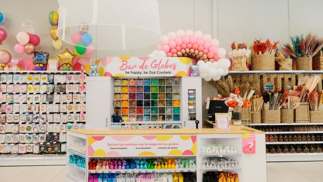 Bar de globus en la tenda Centrakor d'Alfafar