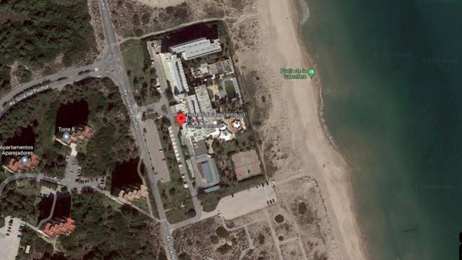 Ubicació de l'antic Hotel Sidi Saler Ubicació de l'antic Hotel Sidi Saler