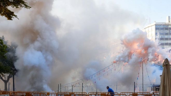 Traca correguda de València en la Gran Fira / Foto: Gran Fira València Traca correguda de València en la Gran Fira / Foto: Gran Fira València