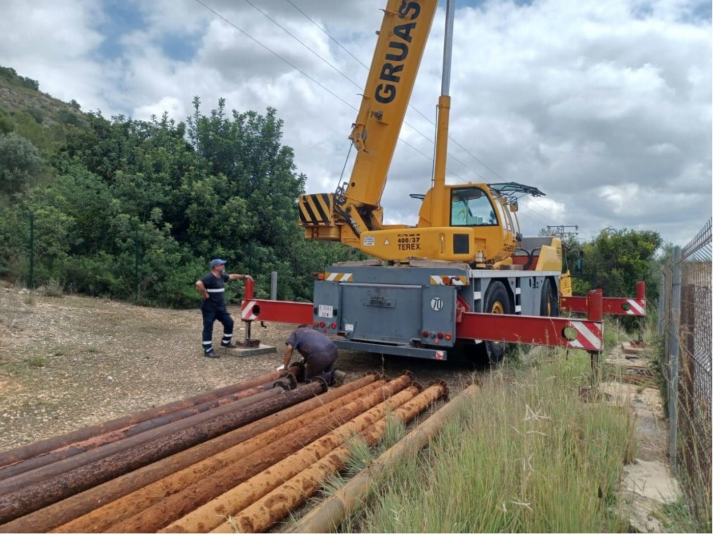 Operaris municipals de Torrent al pou Horteta II