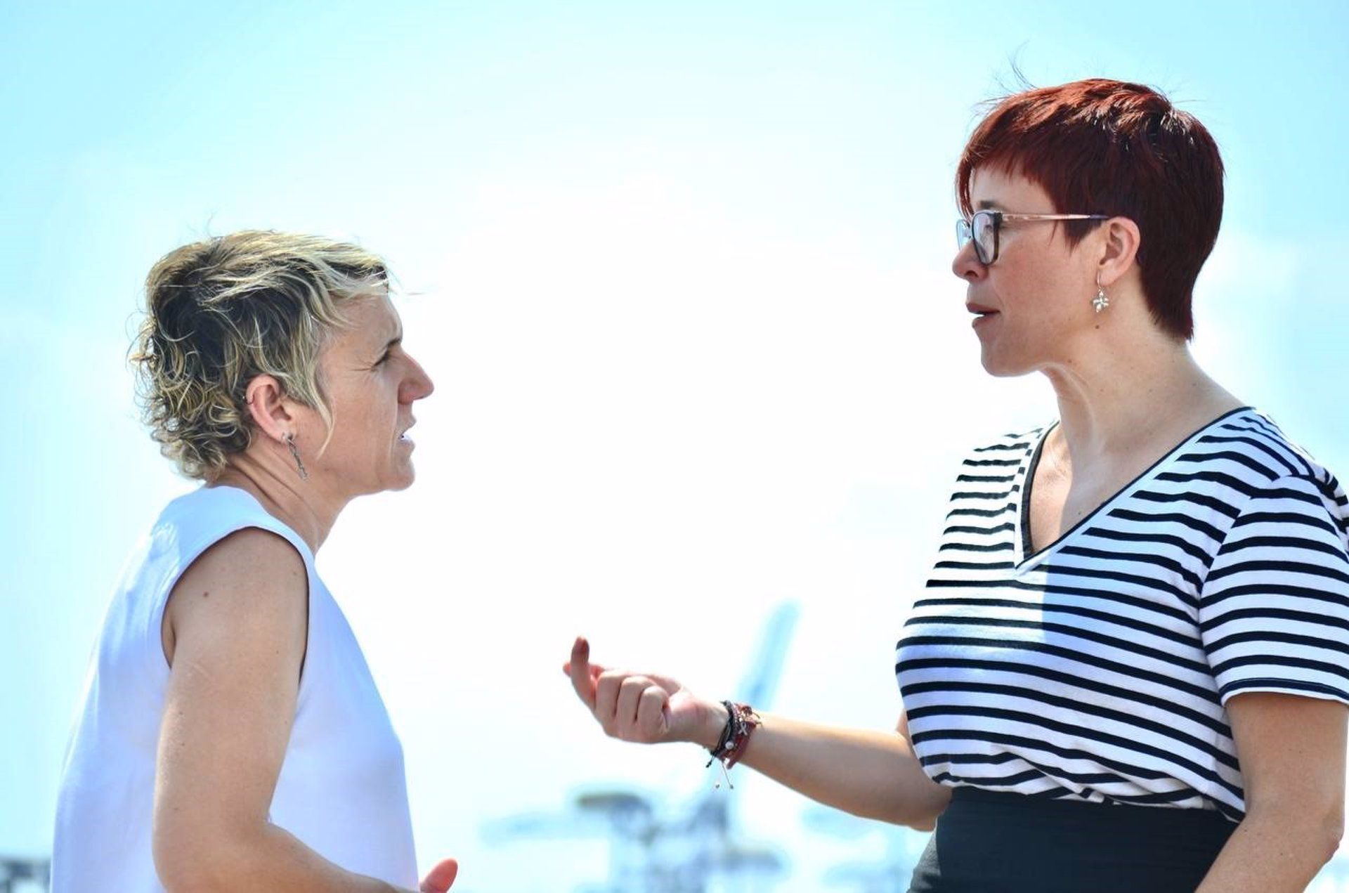 Les dirigents de Compromís Papi Robles i Águeda Micó