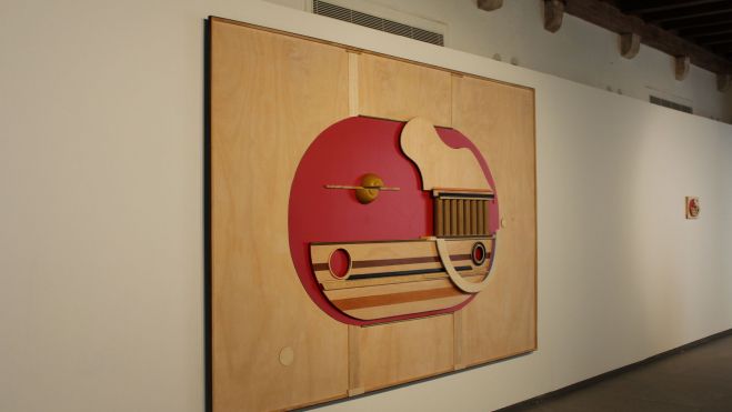 Una de las obras de la exposición 'Estructuras Criptomórficas' de Mariano Maestro. Foto: Alba Valle Una de las obras de la exposición 'Estructuras Criptomórficas' de Mariano Maestro. Foto: Alba Valle