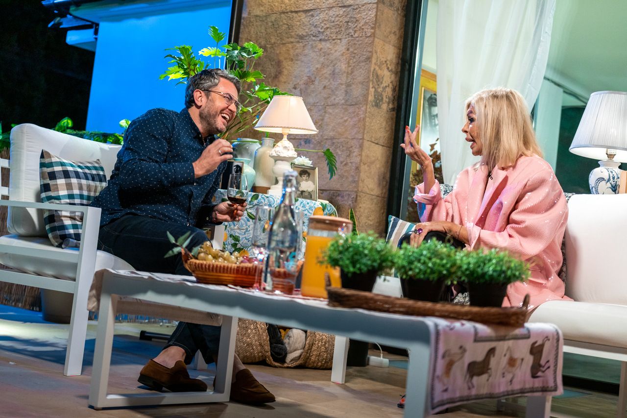  El presentador Màxim Huerta i Bibiana Fernández en ‘La vida al Màxim’