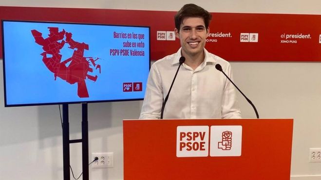 Borja Sanjuán, portavoz del PSPV en el Ayuntamiento de València