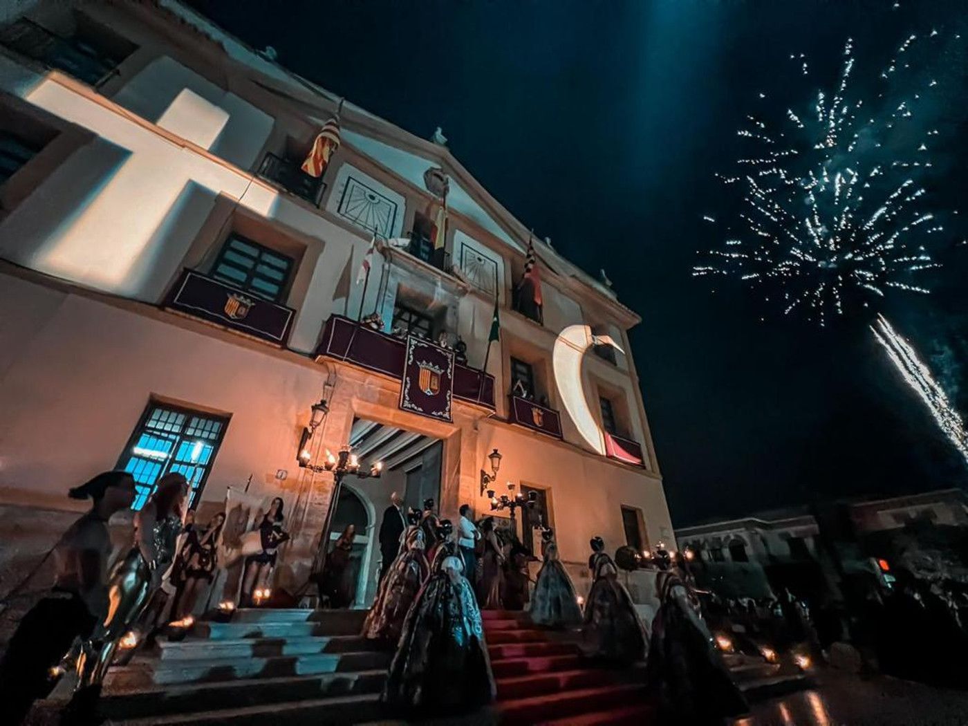 Castell de focs artificials durant les Festes de Paterna
