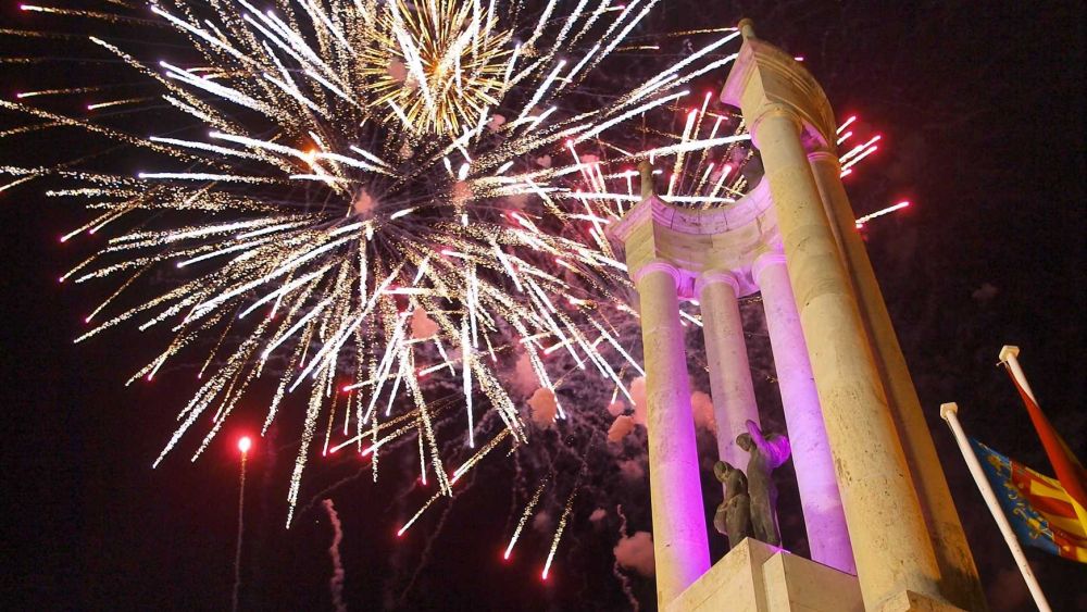 Fuegos artificiales Feria y Fiesta de la Vendimia de Requena