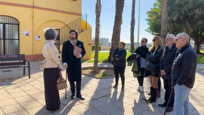 Momento de la visita teatralizada 'Alboraya Desconocida'/Foto: Vía Heraclia Momento de la visita teatralizada 'Alboraya Desconocida'/Foto: Vía Heraclia