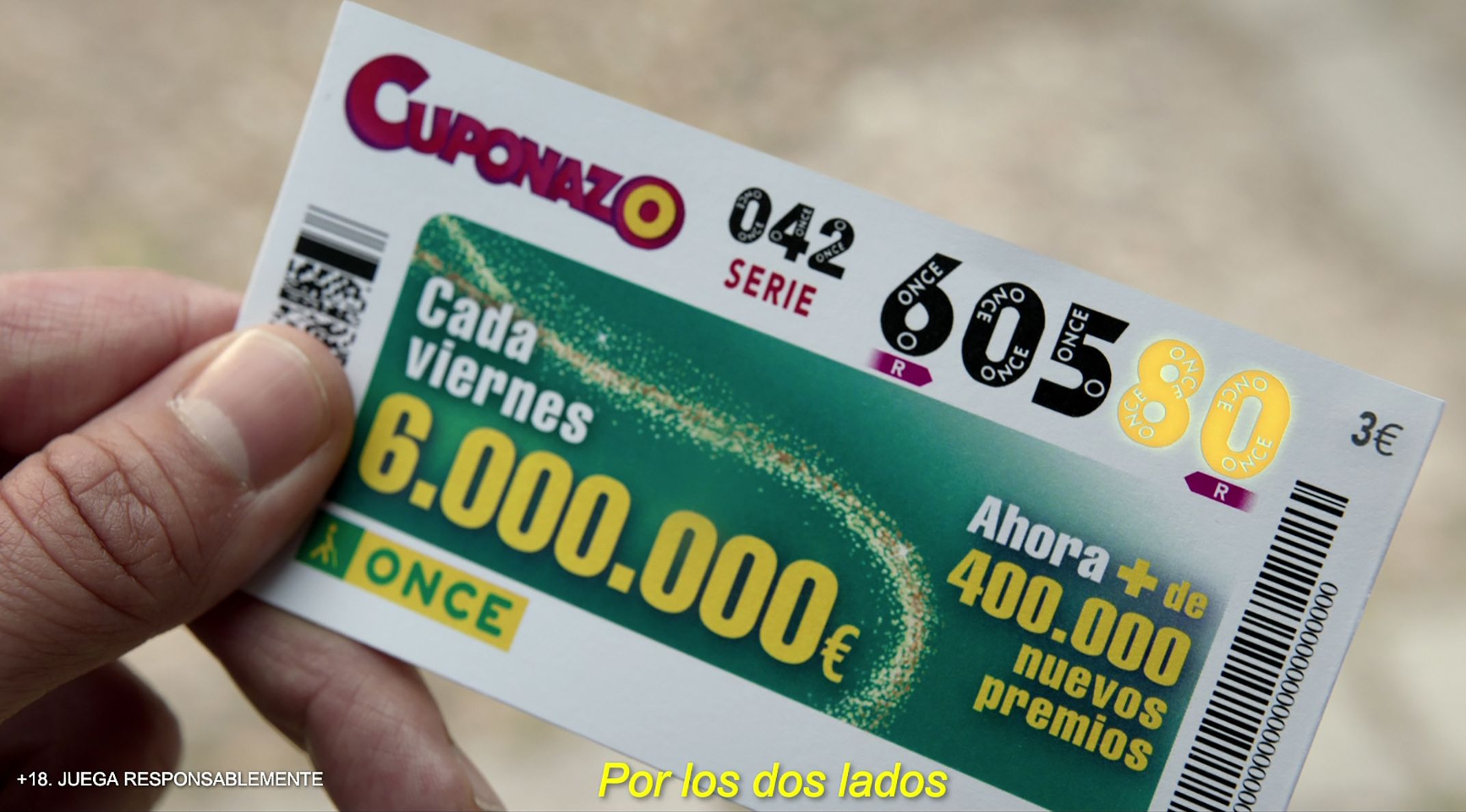 Un cupón del sorteo del 'Cuponazo' de la ONCE