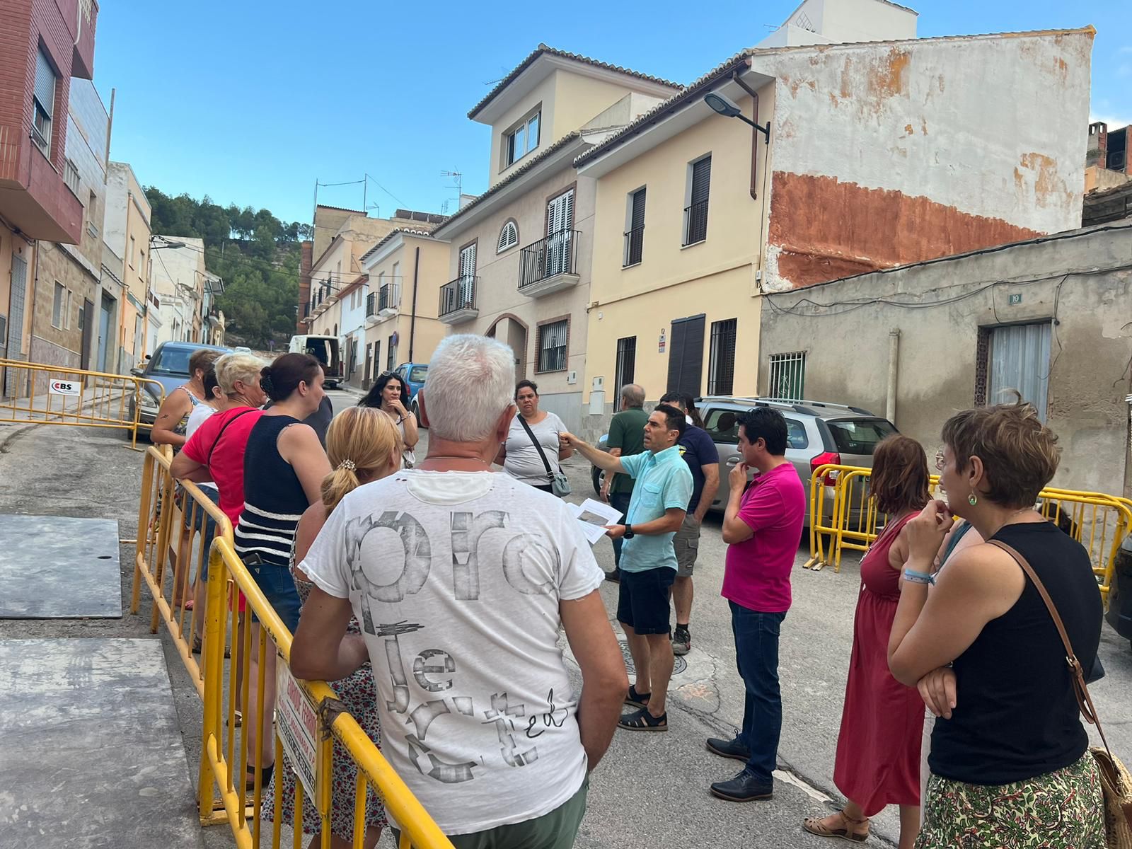 visita alcalde obras red agua Barranquet Jerusalem