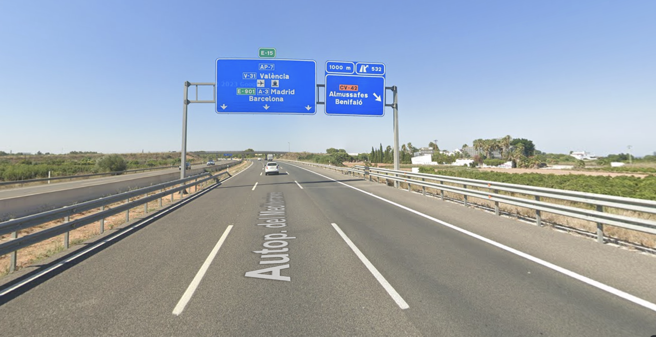 Cortes de tráfico en la AP-7