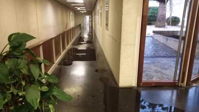 Filtraciones e inundaciones en el Palau de la Música por las últimas lluvias en la ciudad