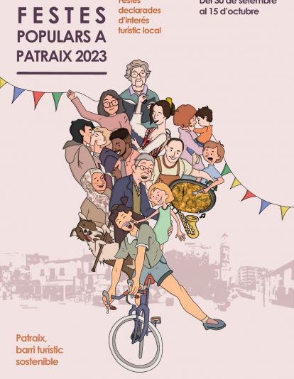 Cartel fiestas de Patraix 2023