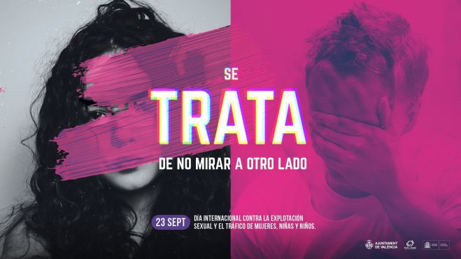 Cartel de la campaña por el Día Internacional contra la explotación sexual y el tráfico de mujeres, niños y niñas