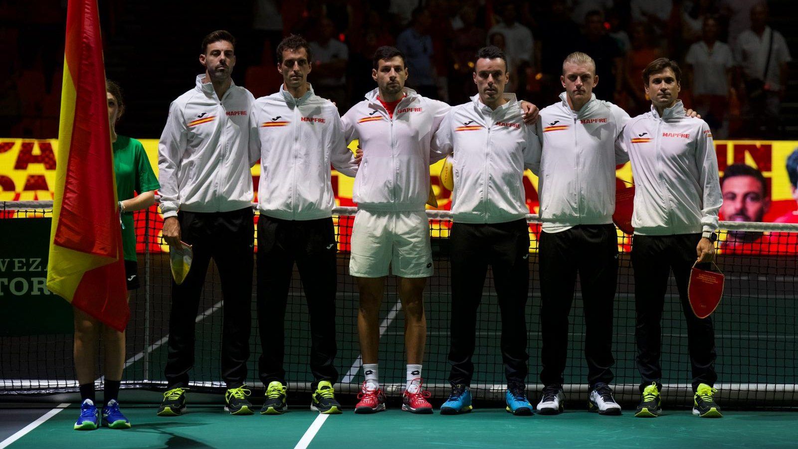 Equipo español de la Copa Davis en València