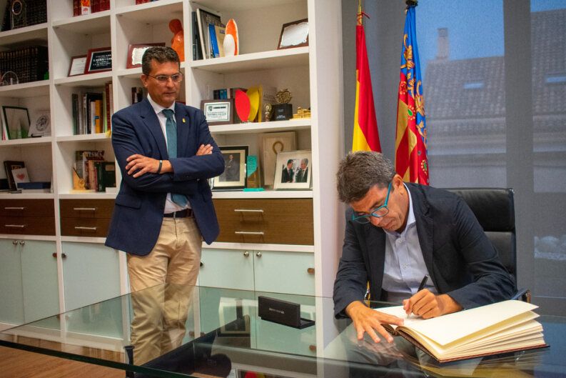 Carlos Mazón, president de la Comunitat Valenciana, a Alfafar