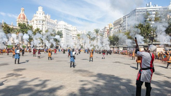 Alardo de arcabucería en València el pasado 2022 Alardo de arcabucería en València el pasado 2022