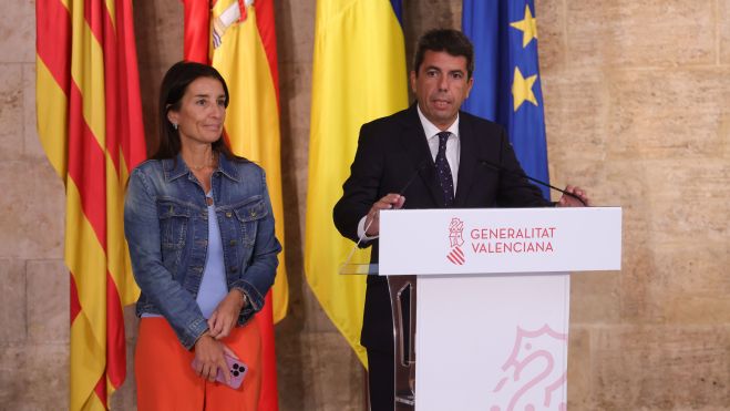 Carlos Mazón, president de la Generalitat, y Ruth Merino, consellera de Hacienda