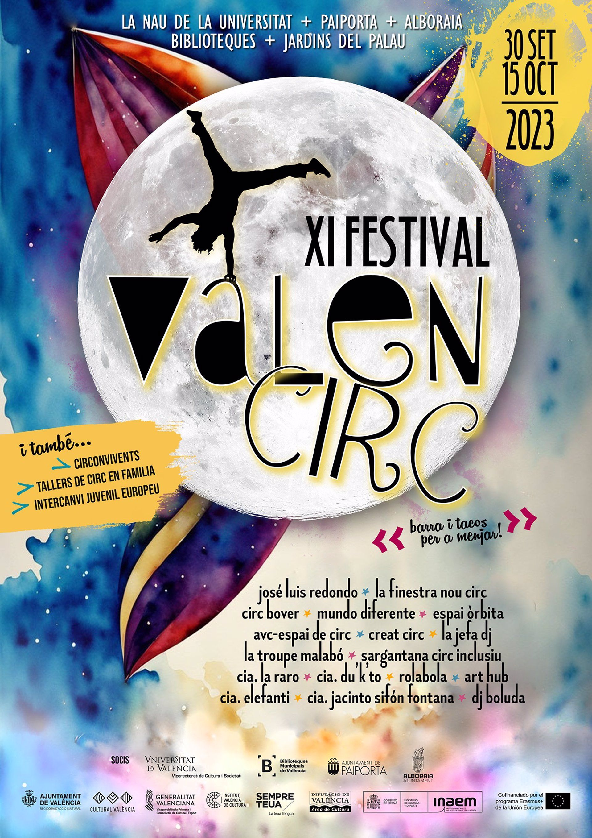 Cartel del festival Valencirc 2023