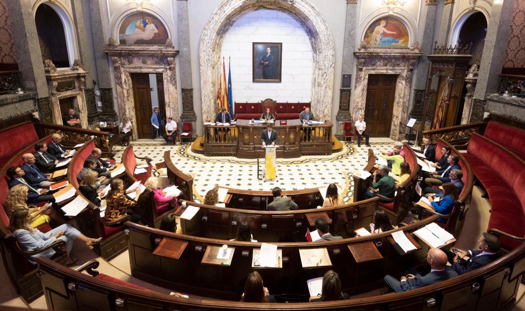 Ple de l'Ajuntament de València celebrat aquest dimarts