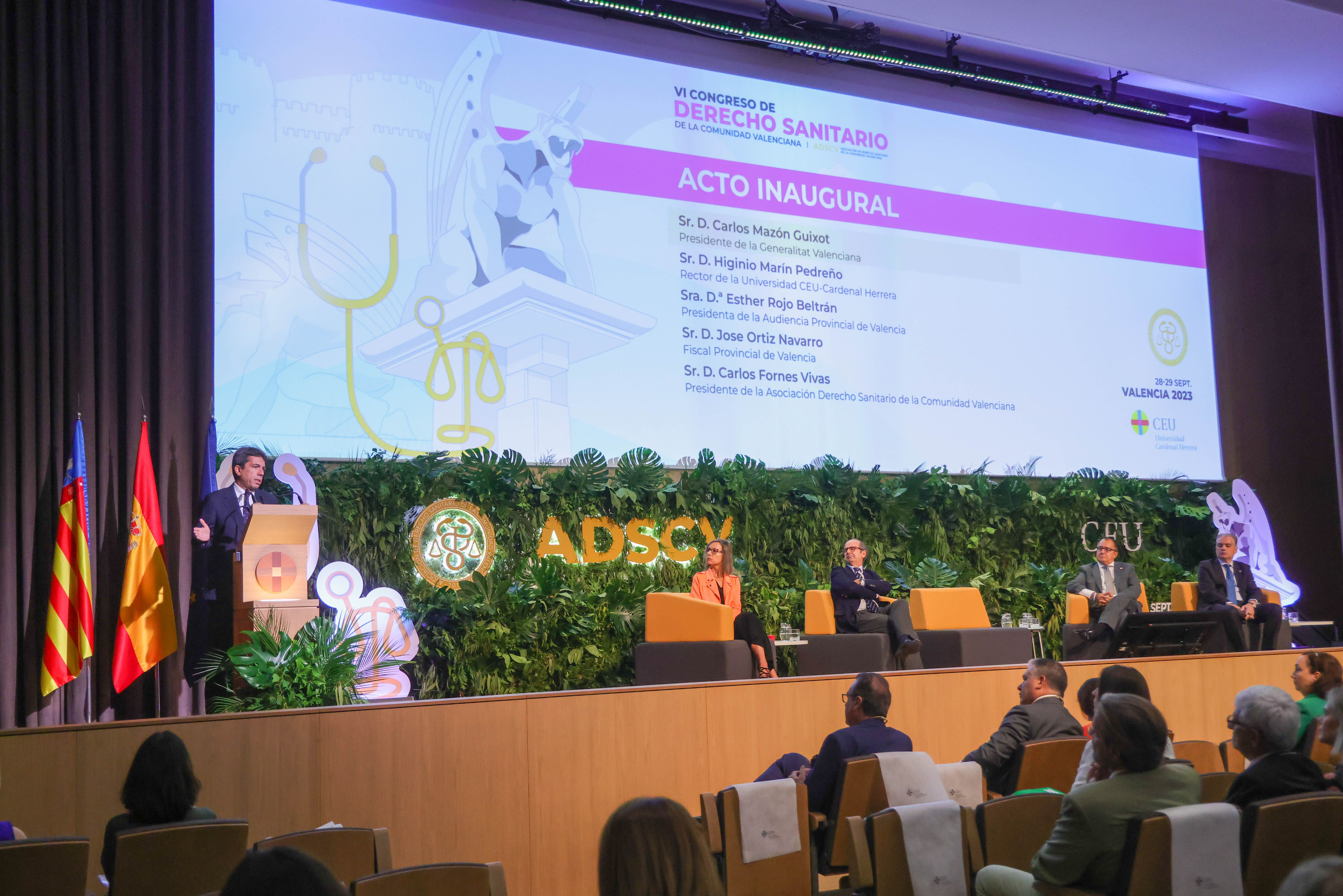 El president Carlos Mazón ha inaugurat el VI Congrés de Dret Sanitari de la Comunitat Valenciana