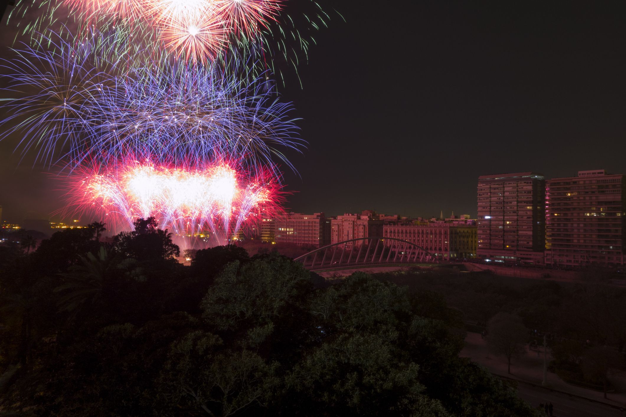 Castell de focs artificials a València