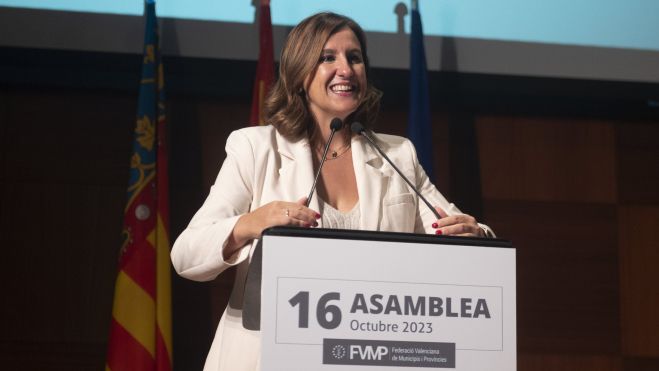 María José Catalá durant la 16a Assemblea de la FEVMP