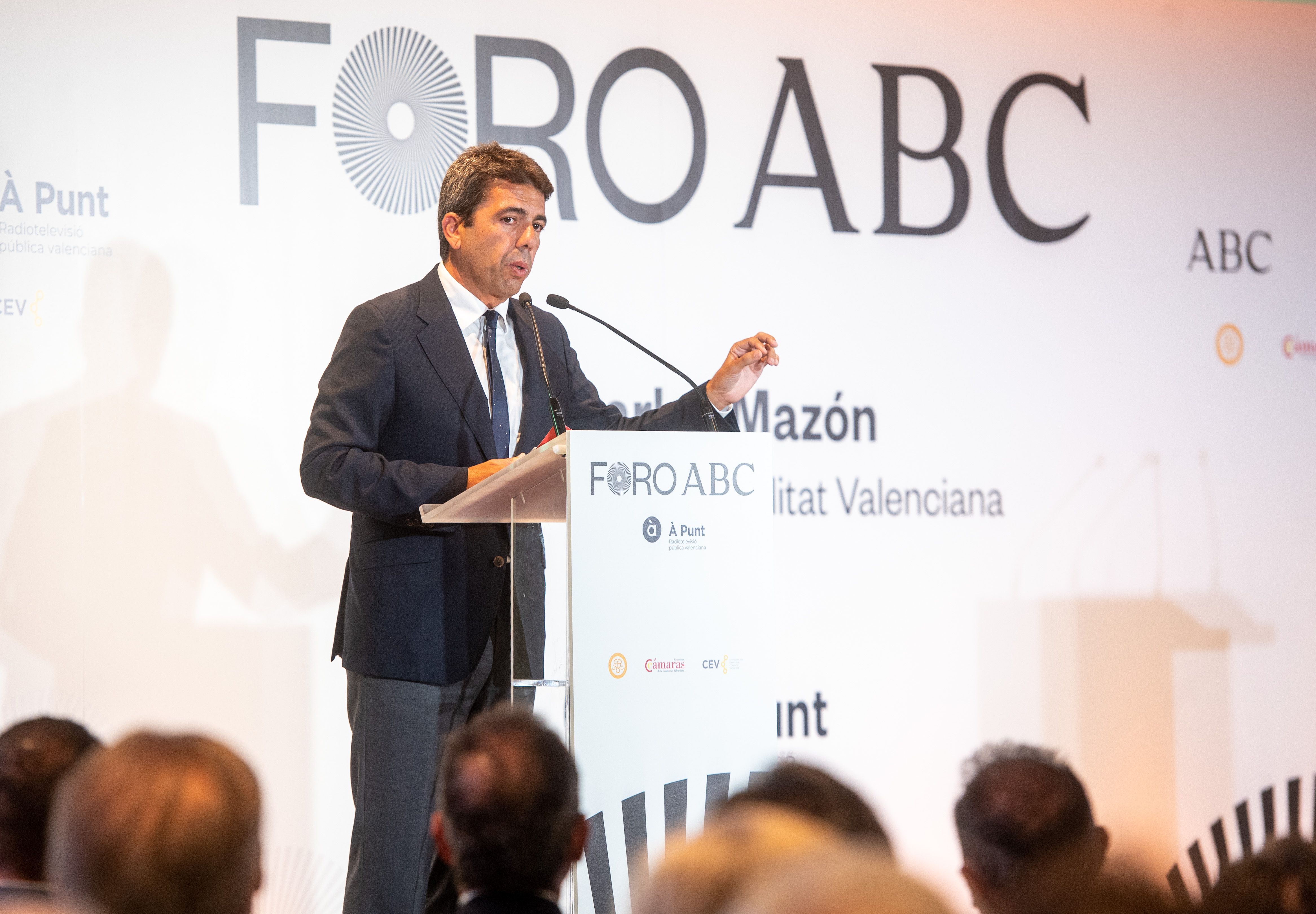 El president de la Generalitat, Carlos Mazón, al Foro ABC